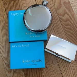 Kate Spade flask & business card holder